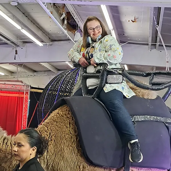 Circus Activities Riding Camels at the circus